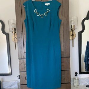 CALVIN KLEIN teal dress - Size 10